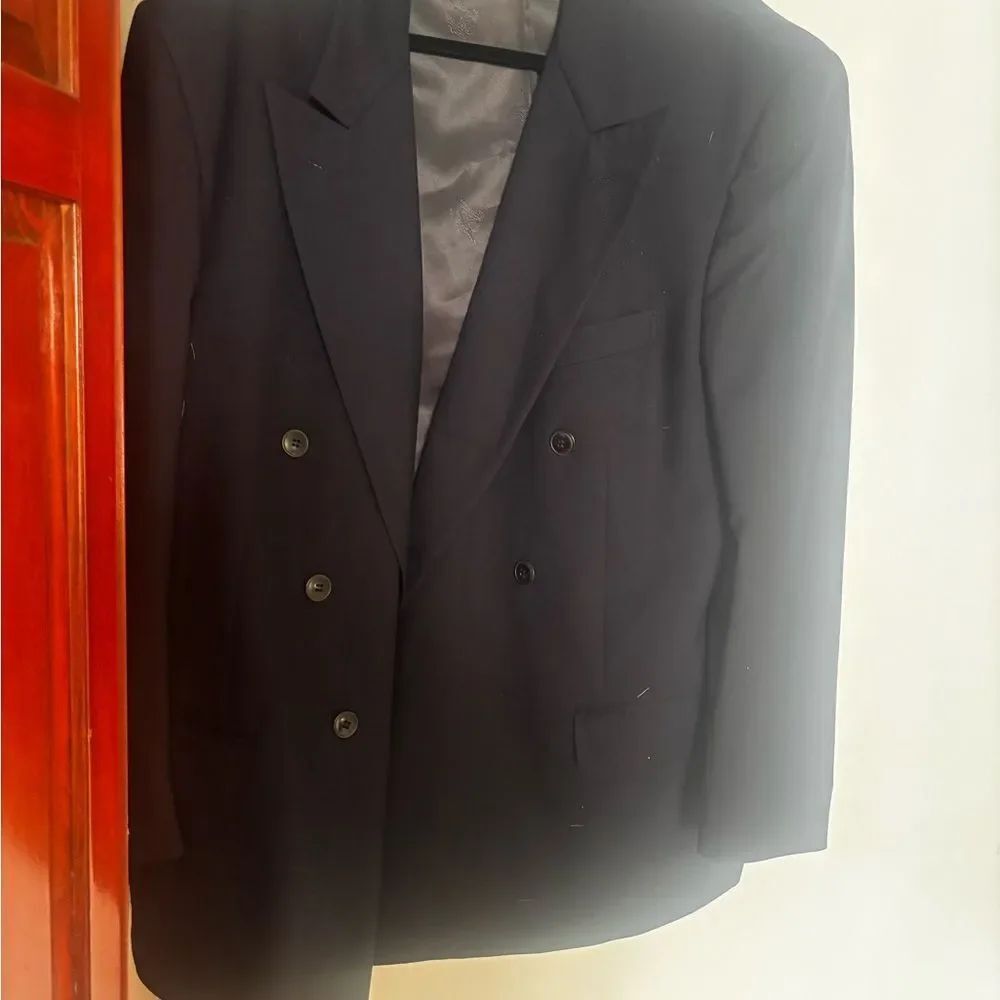 Burberry Dress Suit Coat Classic Jacket Vintage Tuxedo Work Event